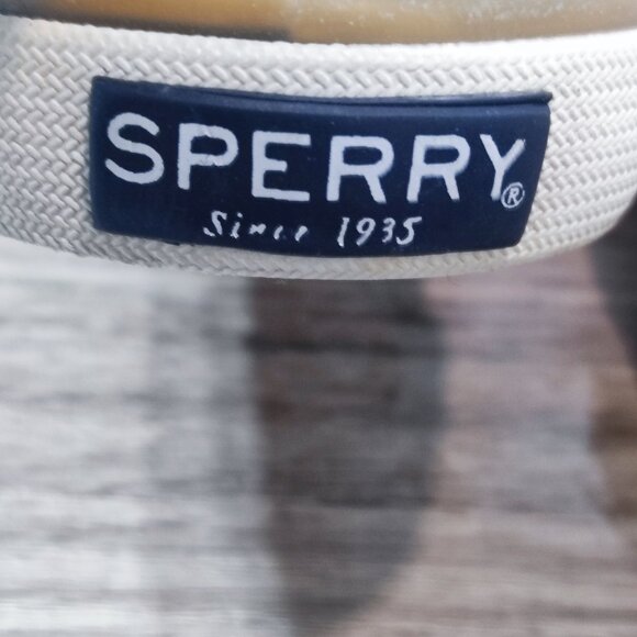 Sperry Memory Foam Sneakers Boys Size 2 Brown  Faux Leather Low Top Sporty Shoe - Picture 6 of 10